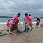 Implementó Promotora de Playas un operativo en Acapulco para realizar labores de limpieza durante el pasado fin de semana
