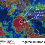 “AGATHA” SE INTENSIFICÓ A HURACÁN CATEGORÍA I Y CONTINÚA SU TRAYECTO HACIA OAXACA