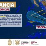 SE FORMÓ LA DEPRESIÓN TROPICAL DOS-E FRENTE A LAS COSTAS DE GUERRERO