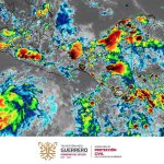 SPCGRO ALERTA POR TEMPORAL DE LLUVIAS FUERTES DEBIDO AL DESARROLLO DE ZONA DE BAJA PRESIÓN FRENTE A LAS COSTAS DE GUERRERO