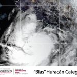 SPCGRO INFORMA QUE HURACÁN “BLAS” SEGUIRÁ GENERANDO LLUVIAS FUERTES EN GUERRERO