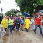 Recorren Evelyn Salgado y Abelina López las colonias Zapata y Rinconada del Mar; supervisan acciones de atención a la población ante las lluvias