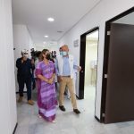 Supervisan Evelyn Salgado y Juan Ferrer avances de la construcción de la Unidad de Hemodiálisis y la rehabilitación del Hospital General Donato G. Alarcón
