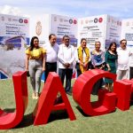Evelyn Salgado da banderazo de inicio a remodelación de la pista de atletismo del Estadio Universitario de la UAGro