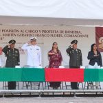 Asiste Evelyn Salgado a la Ceremonia de Toma de Posesión al Cargo de Martín Gerardo Franco Flores como comandante de la 27 Zona Militar