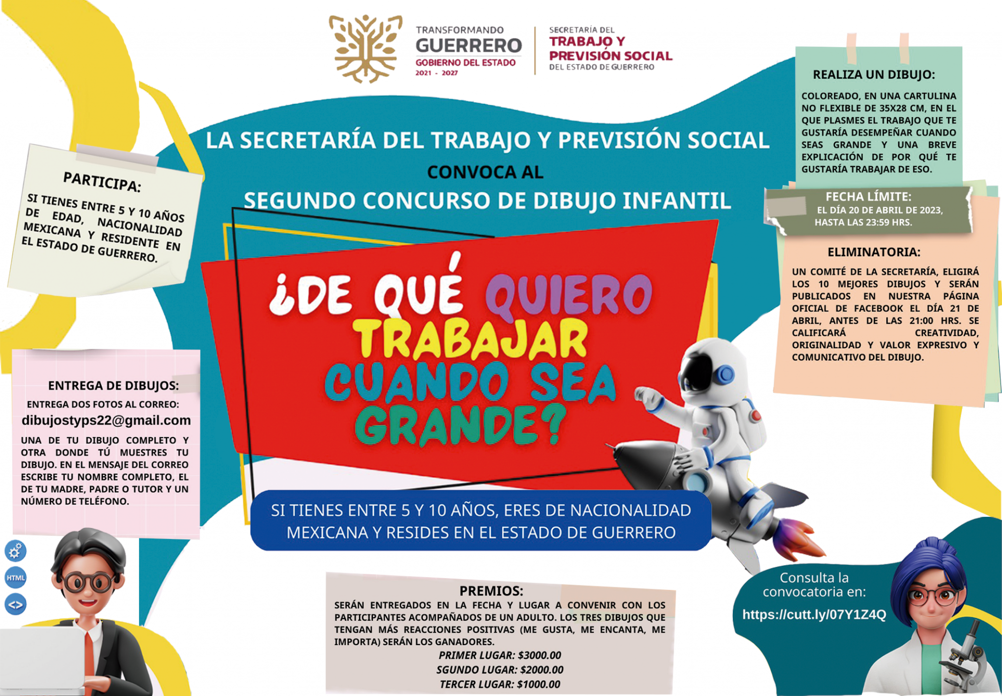 La STyPS del estado invita a la niñez a participar en el concurso de ...
