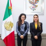 La gobernadora Evelyn Salgado Pineda sostuvo una reunión de trabajo con la secretaria de Gobernación Luisa María Alcalde Luján