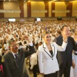 Asiste Evelyn Salgado a la toma de posesión de Javier Saldaña Almazán como rector de la UAGro