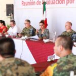 Encabeza Evelyn Salgado y titulares federales de Protección Civil, SICyT y Bienestar reunión de evaluación de daños por Max