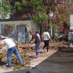 Continúan con labores de limpieza en el Centro Cultural Acapulco