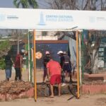 Continúan las labores de limpieza del Centro Cultural Faro Zapata