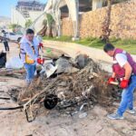 El gobierno del estado con el apoyo de trabajadores de las dependencias realizaron trabajos de limpieza en la Plaza Quebec