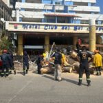 Protección Civil continúa con las labores de limpieza, retiro de escombros y árboles caídos en diferentes puntos del puerto