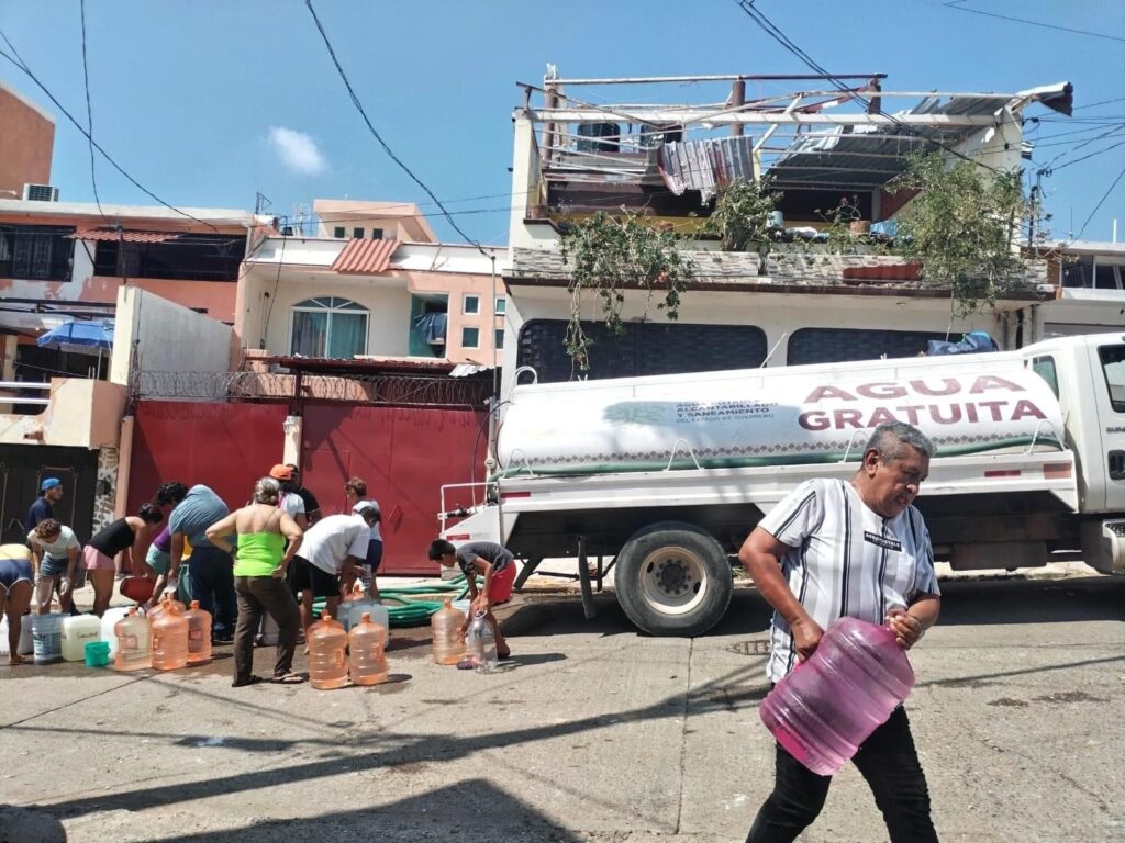 Se restablece de manera paulatina el servicio del agua en Acapulco ...