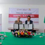 Firman convenio de colaboración SEMAI e ICATEGRO en favor de la población migrante del estado
