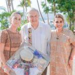 Evelyn Salgado recibe a AMLO y Claudia Sheinbaum en Acapulco