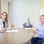 La gobernadora Evelyn Salgado Pineda, se reunió en su despacho con Violeta Pino Girón, titular de la Secretaría de la Mujer de Guerrero