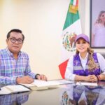 Pie de foto La gobernadora Evelyn Salgado Pineda sostuvo una reunión de trabajo con el titular de la Secretaría de Turismo en Guerrero