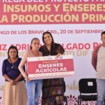 Beneficia la gobernadora Evelyn Salgado a trabajadores del campo con insumos y enseres agrícolas para la producción primaria