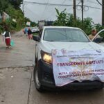 La Comisión Técnica de Transporte del Estado, brindó transporte gratuito con dos unidades a las colonias afectadas