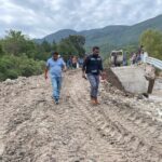 Por instrucciones de la gobernadora Evelyn Salgado se rehabilita el Puente en Amojileca para restablecer comunicación en la sierra de Chilpancingo