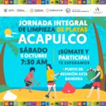 Convocan Evelyn Salgado y Gobierno de México a la Jornada Integral de Limpieza de playas en Acapulco