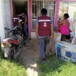 Continúa el apoyo y atención a la población damnificada por el huracán John