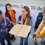 La gobernadora Evelyn Salgado continúa la entrega de apoyos a familias afectadas por el huracán John en la Montaña