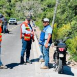 Supervisa CICAEG obra de rehabilitación de carretera en Huitzuco