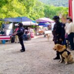 La Policía Estatal recorre panteones de Chilpancingo como parte de la jornada por el operativo especial del Día de Muertos 2024