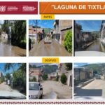 Gobierno de Guerrero atiende las inundaciones en Tixtla tras el paso del huracán John.