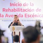Evelyn Salgado da el banderazo de la Rehabilitación de la Avenida Escénica de Acapulco