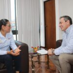 Francisco González Sánchez, se reunió con la secretaria de Fomento y Desarrollo Económico, Teodora Ramírez Vega.