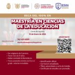 COCYTIEG lanza beca para cursar la Maestría en Ciencias de la Educación en línea.