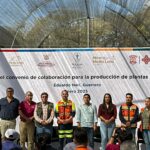 Firman Semaren y Minera Media Luna Convenio de Coordinación para la Producción de 100 mil plantas forestales