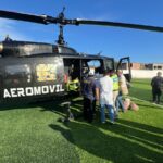 SSP Guerrero realiza traslado aéreo de paciente desde Coyuca de Catalán a Chilpancingo