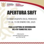 Recordatorio de la Apertura del SRFT para captura del 4to Trimestre 2024