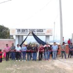 bel Bruno Arriaga asistió a la inauguración de las obras en la Escuela Primaria Bilingüe Benito Juárez García