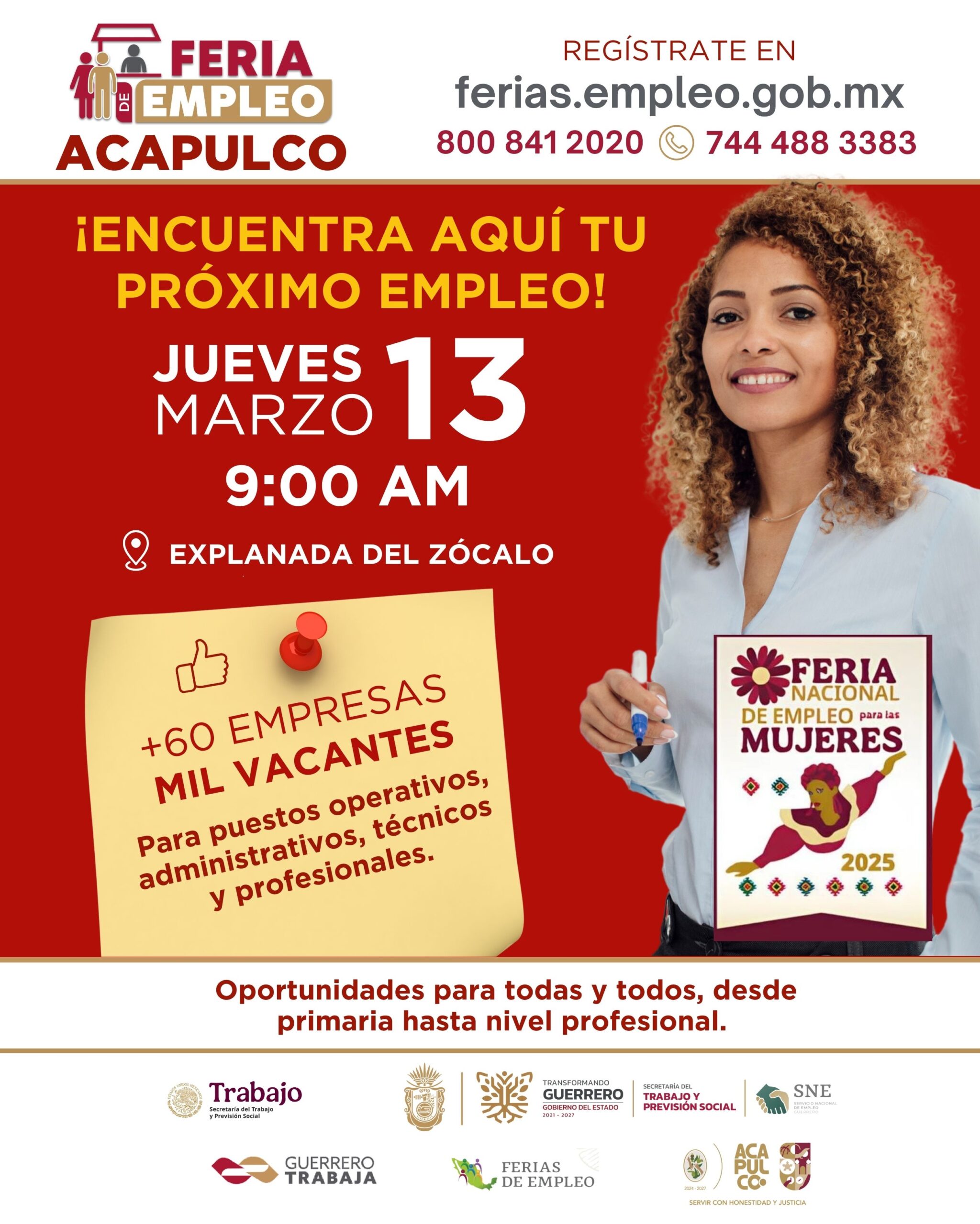 El Gobierno del Estado invita a la Feria Nacional de Empleo Acapulco ...