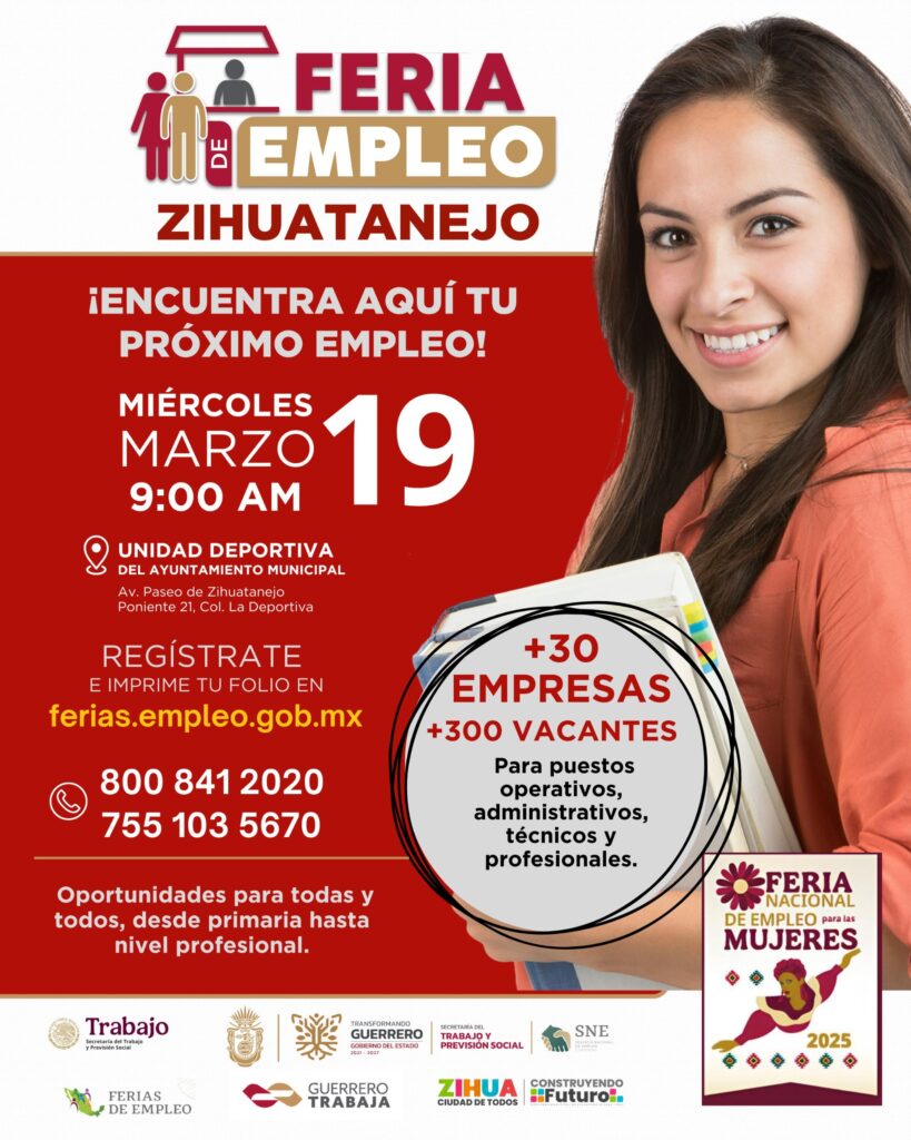 Zihuatanejo, Sede de la Feria Nacional de Empleo para las Mujeres en ...