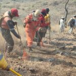 Alistan arribo de helicóptero de la Defensa para combatir incendio de Cerro Grande en Iguala