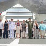 La gobernadora Evelyn Salgado y la presidenta Claudia Sheinbaum conmemoran el Día de la Marina Nacional en Acapulco