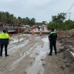 San José las Palmas, elementos de Tránsito Estatal implementaron un operativo de seguridad y abanderamiento