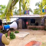 Secretaría de Bienestar, se encuentra recorriendo las zonas de riesgo en Florencio Villareal