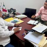 Reunión de trabajo entre el subsecretario de Desarrollo Político y Social, Francisco Rodríguez Cisneros y el presidente municipal de Malinaltepec