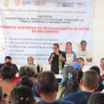 Atienden a 200 habitantes de Las Vigas con el proyecto Garantizando el Derecho a la Identidad Jurídica de los Pueblos Indígenas y Afromexicanos