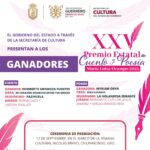 Myriam Orva y Humberto Mendoza Fuentes ganadores del XXV Premio Estatal de Cuento y Poesía “María Luisa Ocampo 2025”