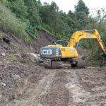 La CICAEG atiende afectaciones ocasionadas por lluvias en carreteras de la región de la Montaña