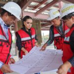 Evelyn Salgado supervisa la rehabilitación integral del Polideportivo de Chilpancingo