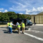 SSP Guerrero realiza traslado aéreo de paciente pediátrico mediante la Unidad Aeromóvil